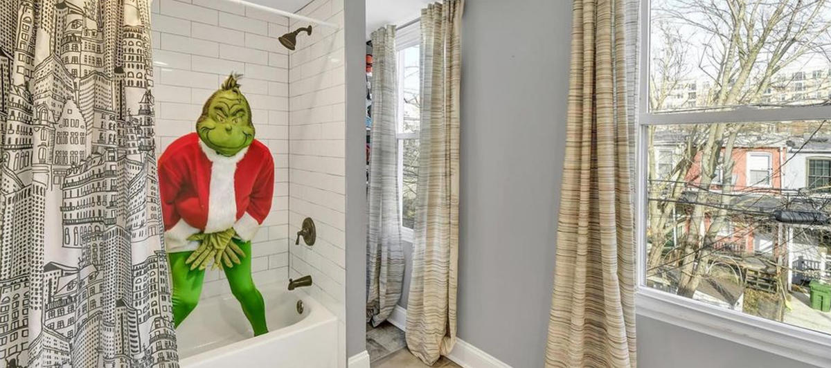 Baltimore's Dudley Frank Team is using The Grinch in listing photos to help sell a home