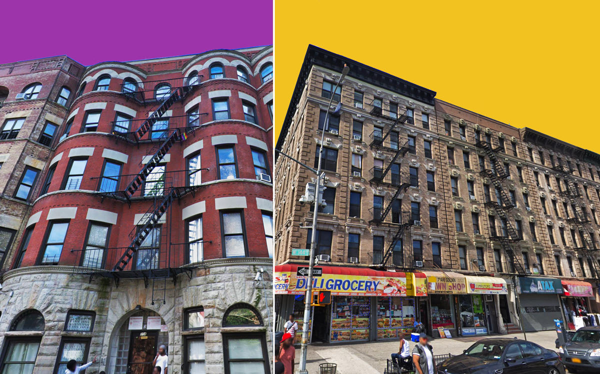 204 West 133rd Street and 2484 Seventh Avenue (Credit: Google Maps)