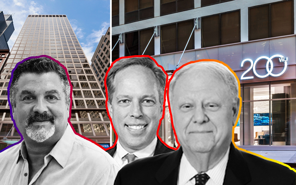 From left: White Oak Realty Partner's Richard Blum, New York Life Real Estate Investor's Mark Talgo, and Angelo Gordon CEO Michael Gordon
