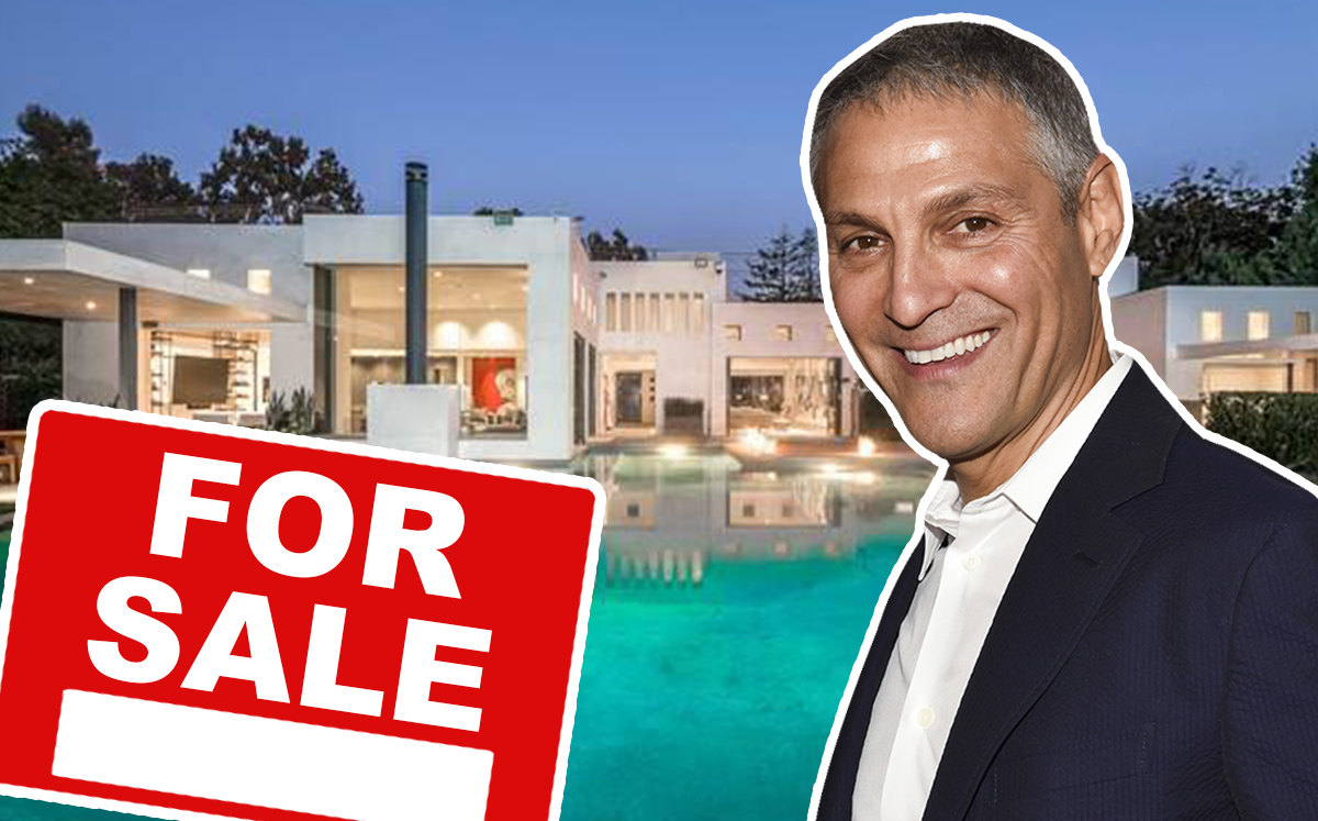 Ari Emanuel and his home on Mandeville Canyon Road (Credit: Getty Images and Ruby Home)
