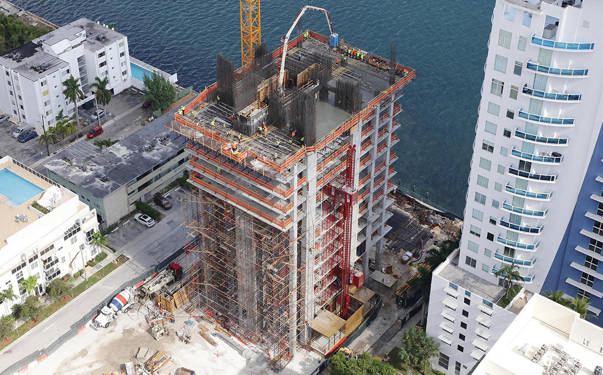 Elysee Miami under construction at 788 Northeast 23rd Street