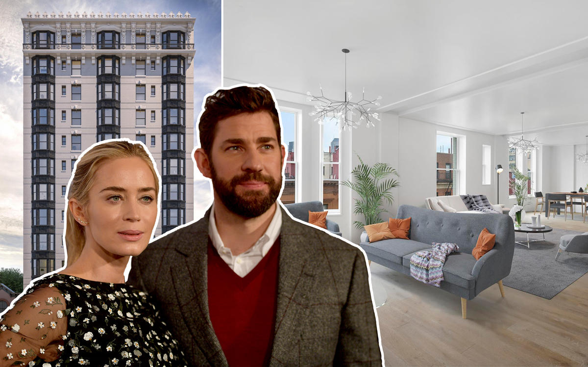 Emily Blunt and John Krasinski with 171 Columbia Heights (Credit: Getty Images)