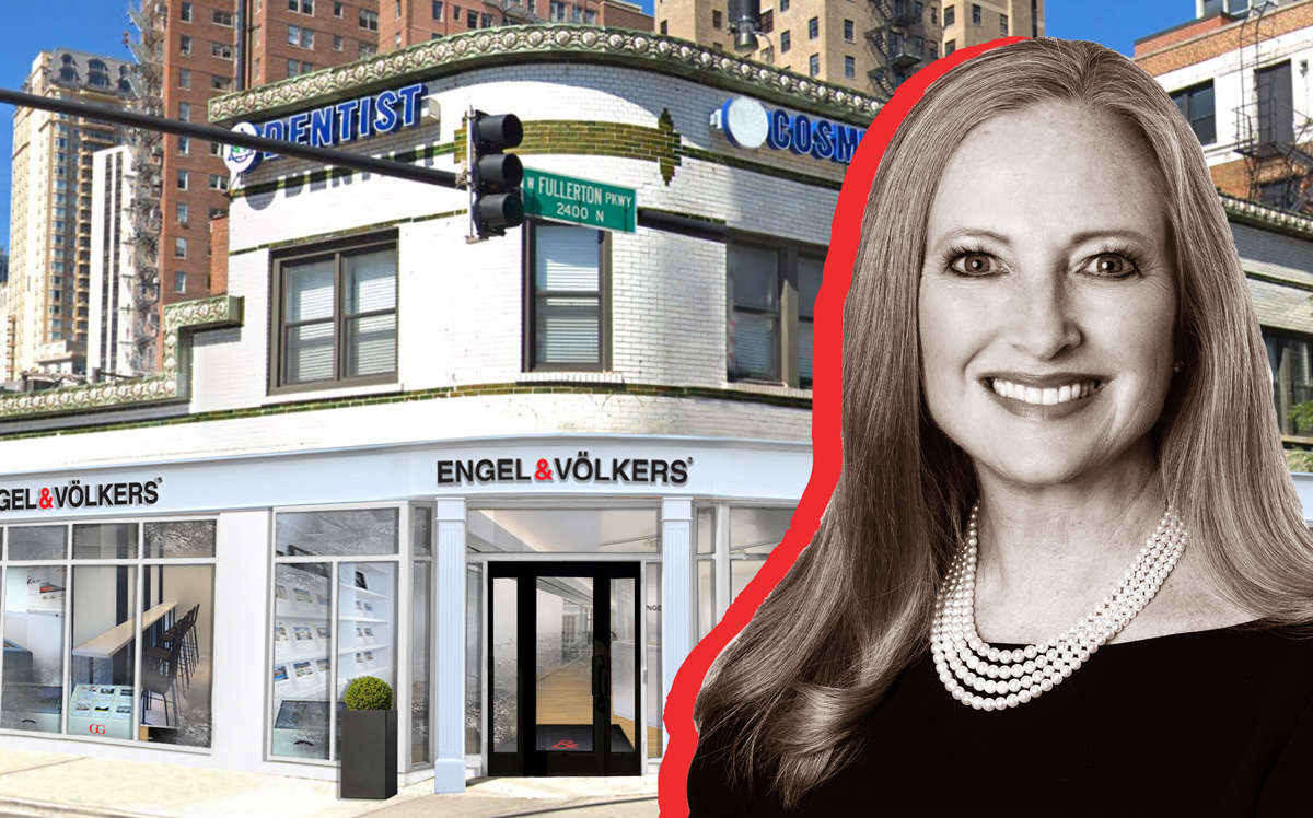 Jennifer Ames and the new Engel &amp; Volkers office at 2401 North Clark Street