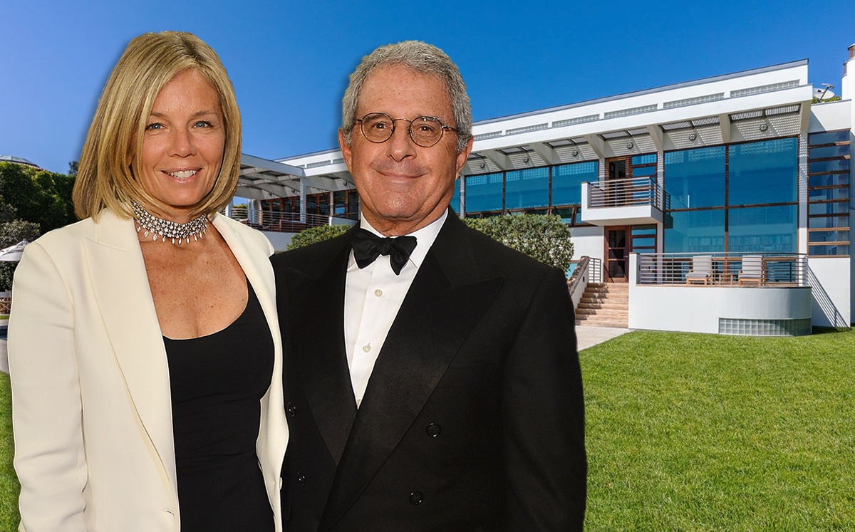 Kelly Meyer, Ron Meyer and their Malibu home (Credit: Getty Images and Westside Estate Agency)