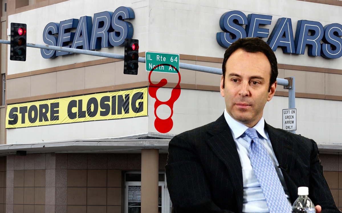 A closing Sears store and Edward Lampert (Credit: Getty Images)