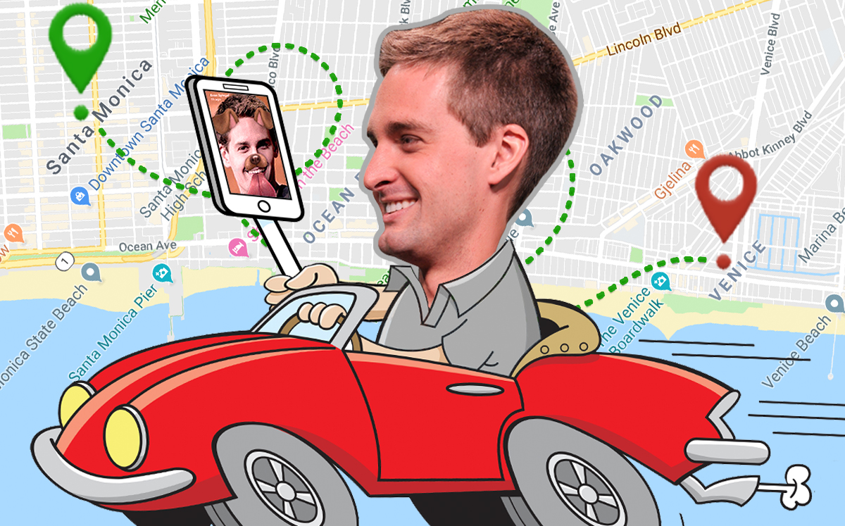 Evan Spiegel (Credit: Getty Images, iStock, and Google Maps)