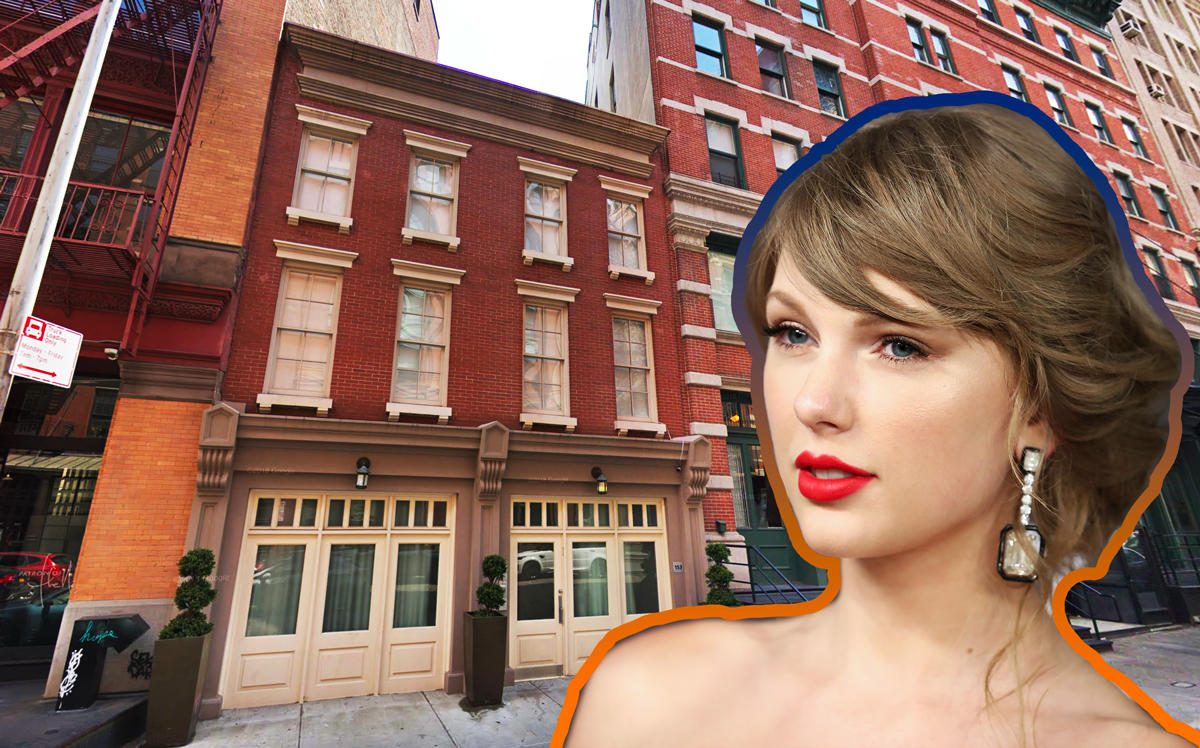 Taylor Swift and 153 Franklin Street (Credit: Getty Images and Google Maps)