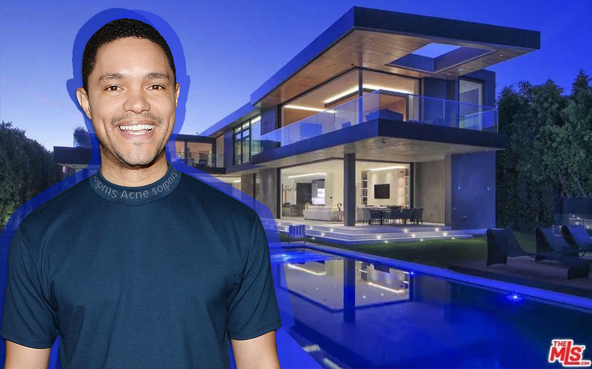 Trevor Noah and his new Bel Air home (Credit: Getty Images and MLS)