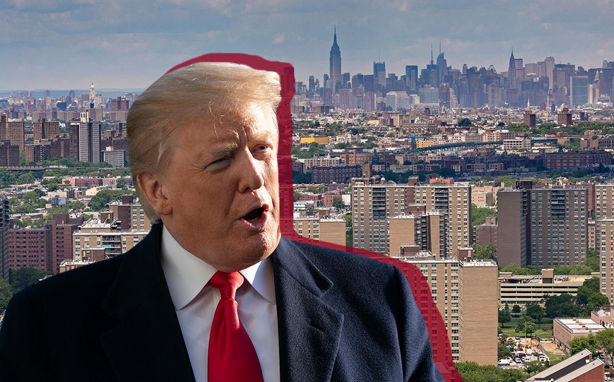 Donald Trump and Starrett City (Credit: Getty Images)