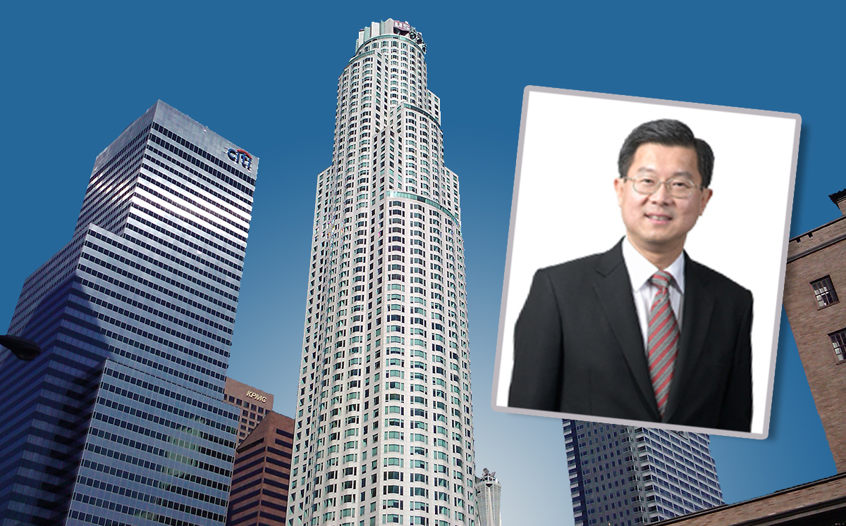 OUE Limited Executive Chairman Stephen Riady and the US Bank Tower