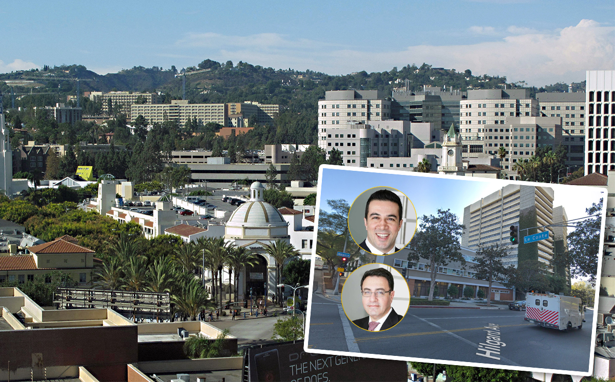 UCLA campus, Doctors Ted Khalili and Eraj Basseri, and 900 Hilgard Avenue (Credit: Wikipedia)