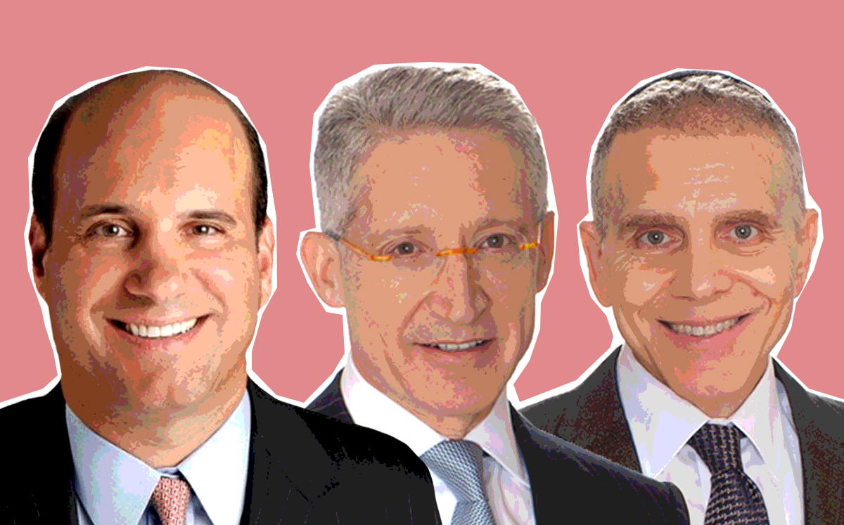 AECOM CEO Michael Burke and Canyon Partners' co-CEOs Joshua Friedman and Mitchell Julis 