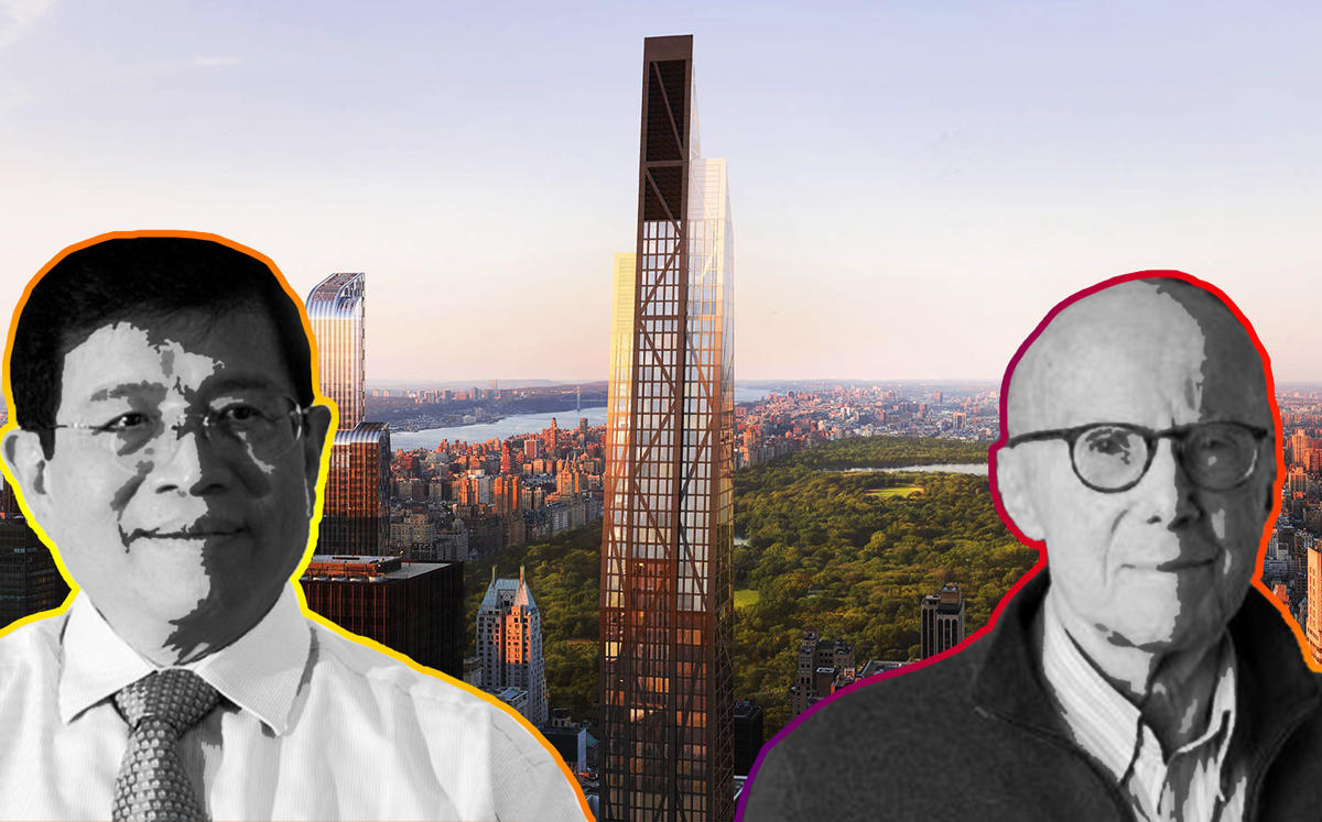 From left: Kwee Liong Keng, 53 West 53rd Street, and Gerald Hines (Credit: Google Plus and Leading Voices Podcast)