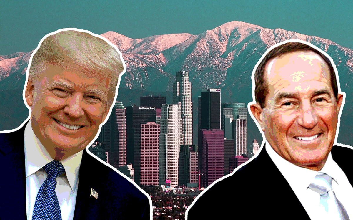 Donald Trump, Geoff Palmer and Downtown Los Angeles (Credit: Wikipedia)