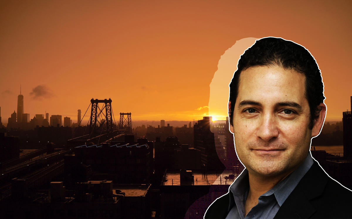 Boaz Gilad and the Brooklyn skyline (Credit: Brookland and Unsplash)