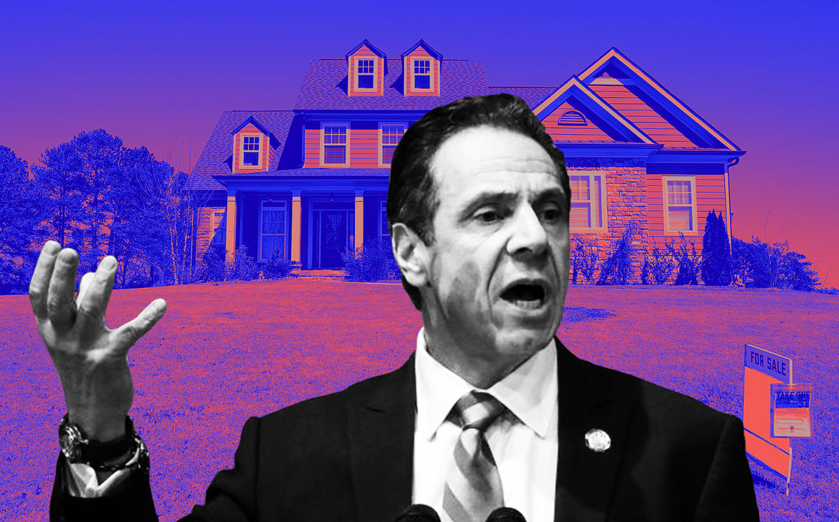Governor Andrew Cuomo and a house for sale (Credit: Getty Images and Pixabay)