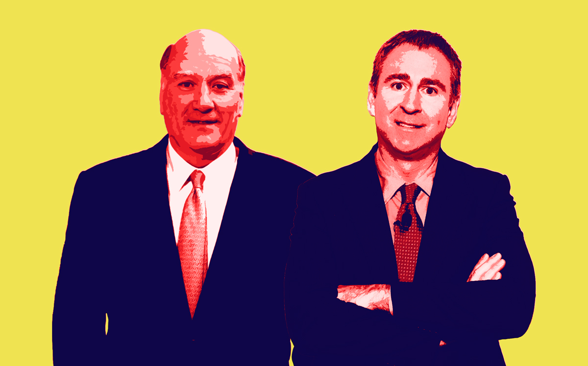 Bill Daley and Ken Griffin (Credit: Wikipedia and Getty Images)