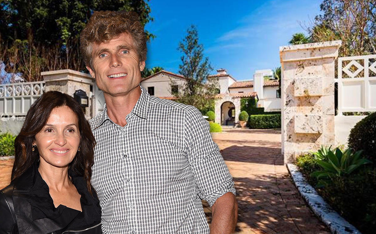 Alina and Anthony Shriver and their Miami Beach home (Credit: Getty Images and Realtor)