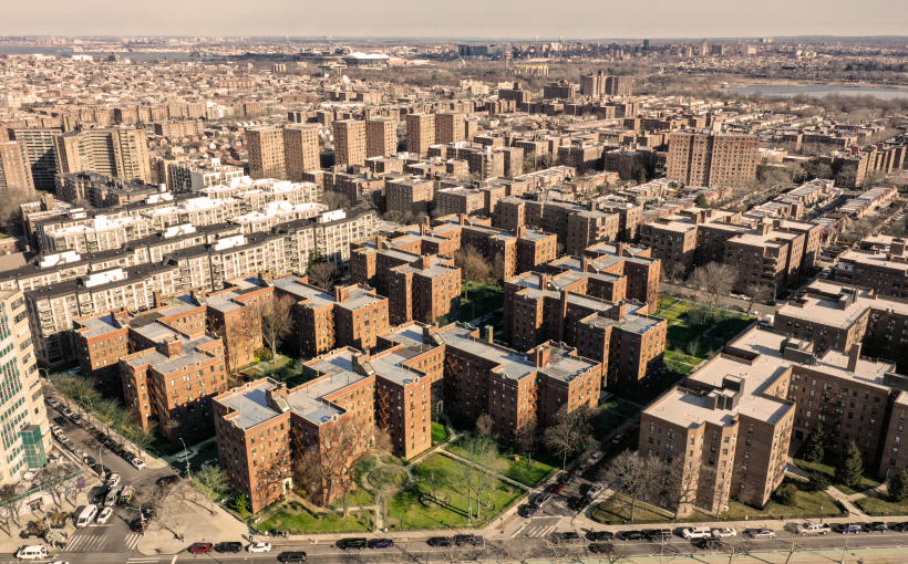 The properties along Queens Blvd and 65th Avenue (Credit: The Rego Park 18 Portfolio)