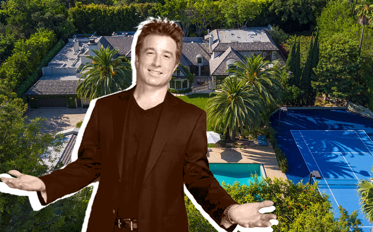 Russ Weiner and his Beverly Hills mansion (Credit: Pinterest and The Agency)