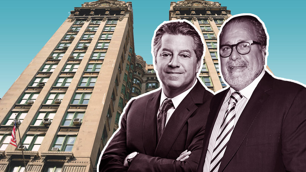 49 Chambers Street, SL Green's Marc Holliday, and Chetrit Group's Joseph Chetrit (Credit: CityRealty, SL Green, and Getty Images)