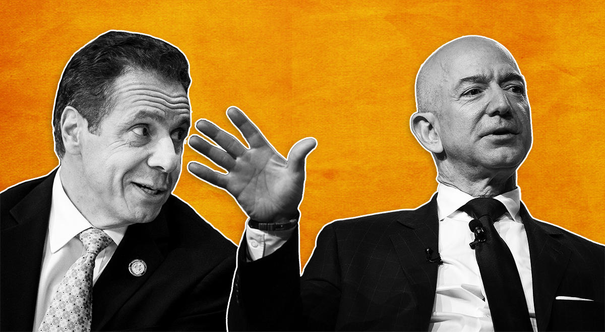 Andrew Cuomo and Jeff Bezos