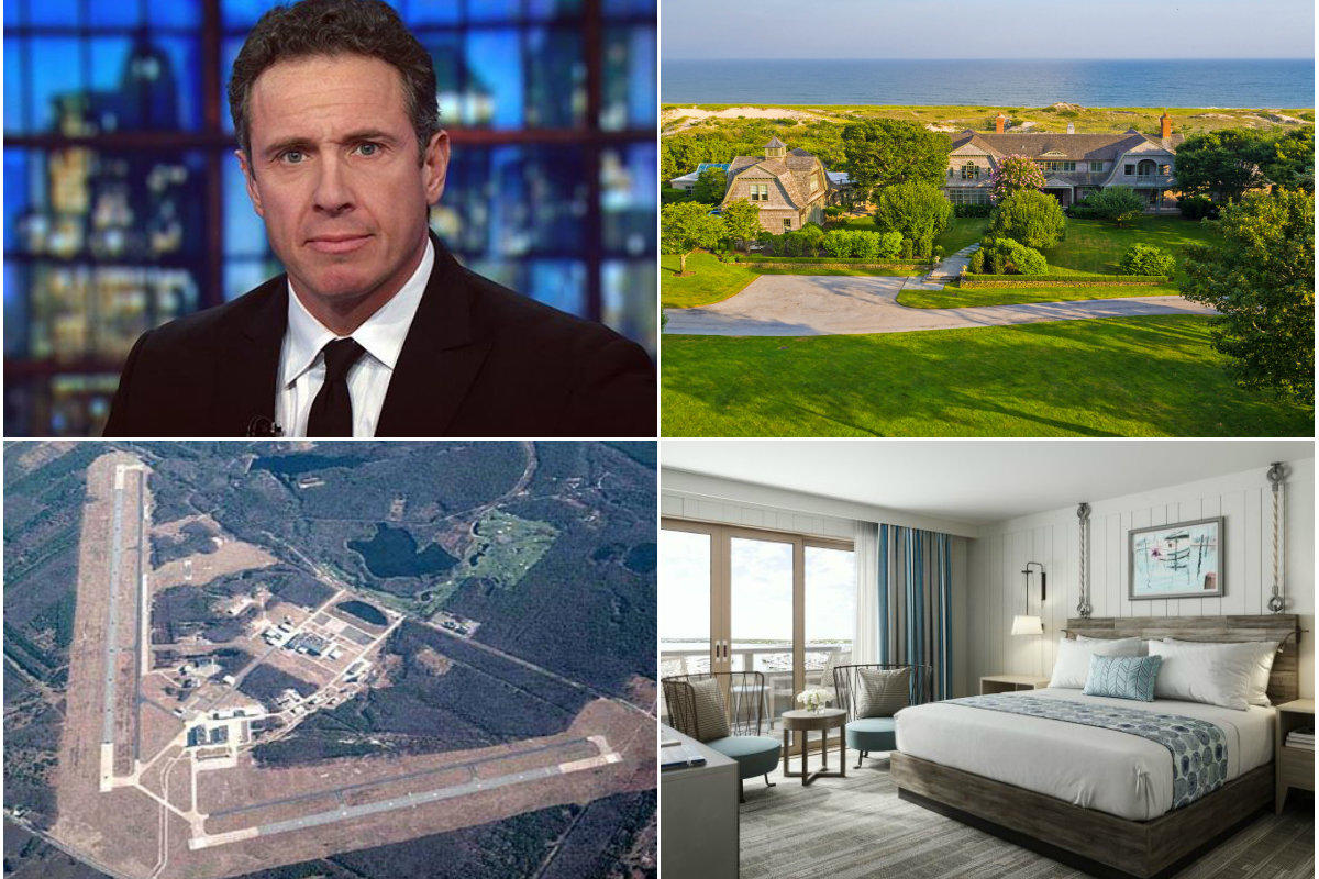 <em>Clockwise from top left: Chris Cuomo looks to sell his Southampton for nearly $3M, Hamptons' 10 priciest home sales of 2018 reveal a buyer's market, Gurney's second Montauk location to open in May after $13M renovation and Riverhead extends deadline for $40 million Enterprise Park deal.</em>