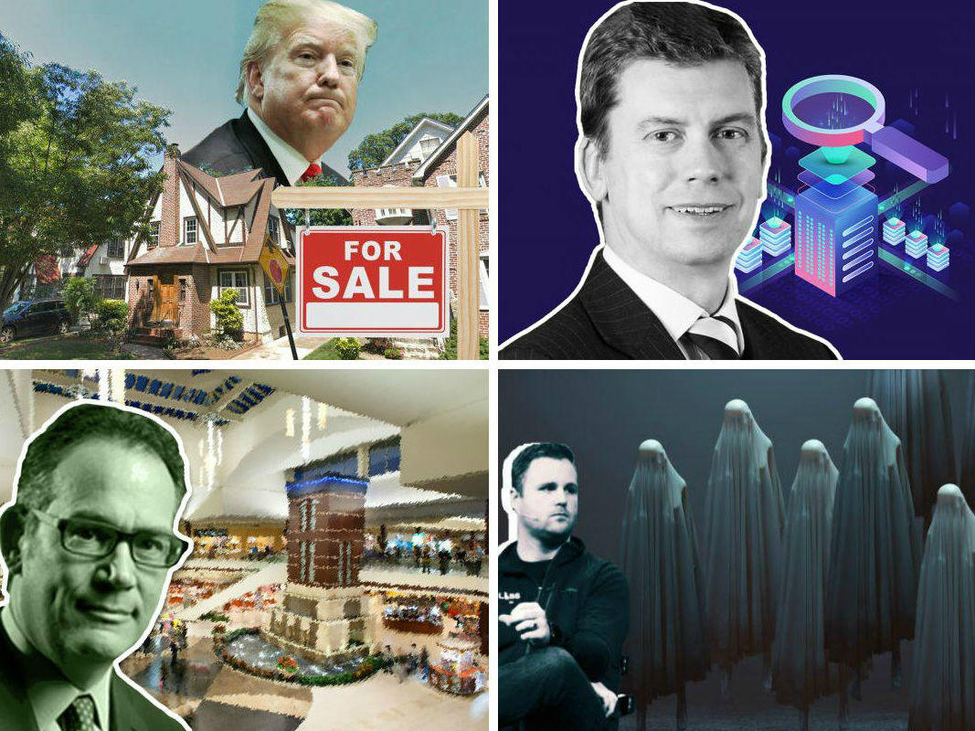 <em>Clockwise from top left: Trump’s childhood home in Queens seeks $2.9M via bidding process, Moody’s Analytics’ new commercial real estate data portal will compete with CoStar, a report claims some 55,000 Keller Williams agents could be inactive ‘ghosts,’ and shopping mall operator Simon Property Group has a record fourth quarter in the midst of nationwide retail woes.</em>