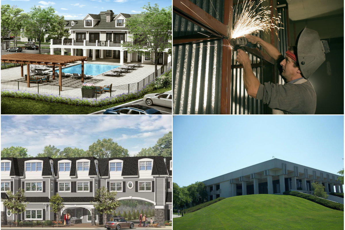 <em>Clockwise from top left: Mount Sinai senior housing development gets a $57M building loan, construction employment in Nassau and Suffolk counties rose 13 percent in 2018, Brookhaven to target out-of-date accessory apartments after death and a developer tries to allay traffic concerns around an apartment project in Copiague.</em>