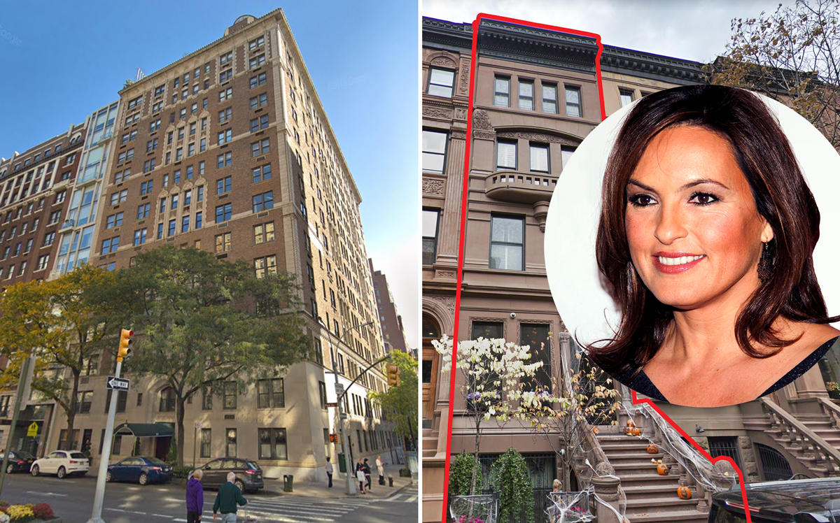 941 Park Avenue and 45 West 84th Street with Mariska Hargitay (Credit: Google Maps and Wikipedia)