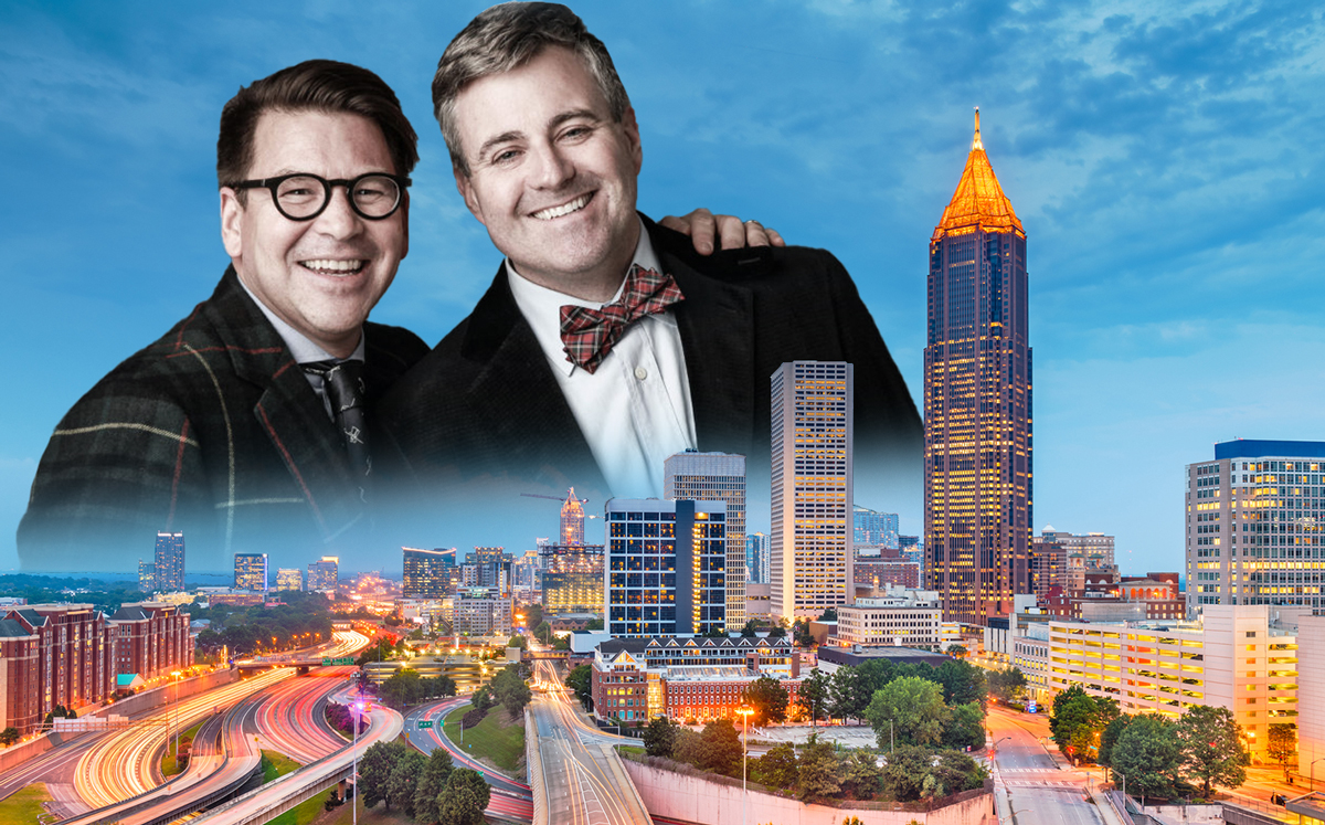 @properties co-founder Thad Wong and Mike Golden in Atlanta (Credit: @properties and iStock)