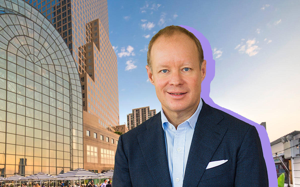 OTC Markets CEO R. Cromwell Coulson and  Brookfield Place at 230 Vesey Street (Credit: Tour America and OTC Markets)