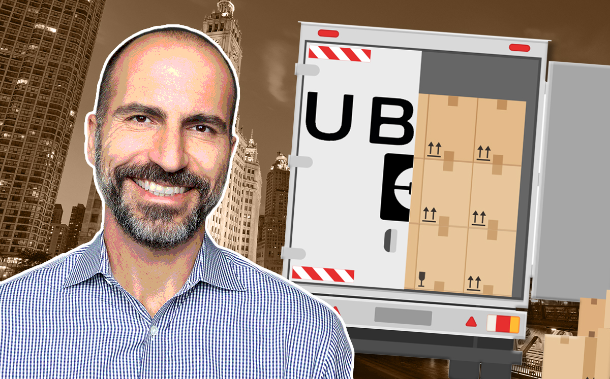 Uber CEO Dara Khosrowshahi (Credit: Uber and iStock)