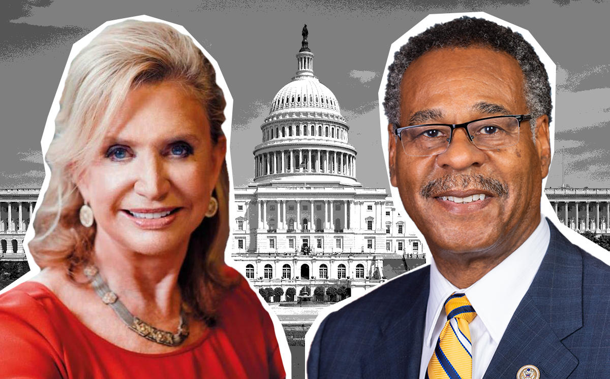 Carolyn Maloney and Emanuel Cleaver (Credit: Wikipedia)