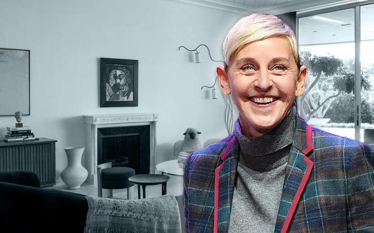 Ellen DeGeneres and her home she listed on the market
