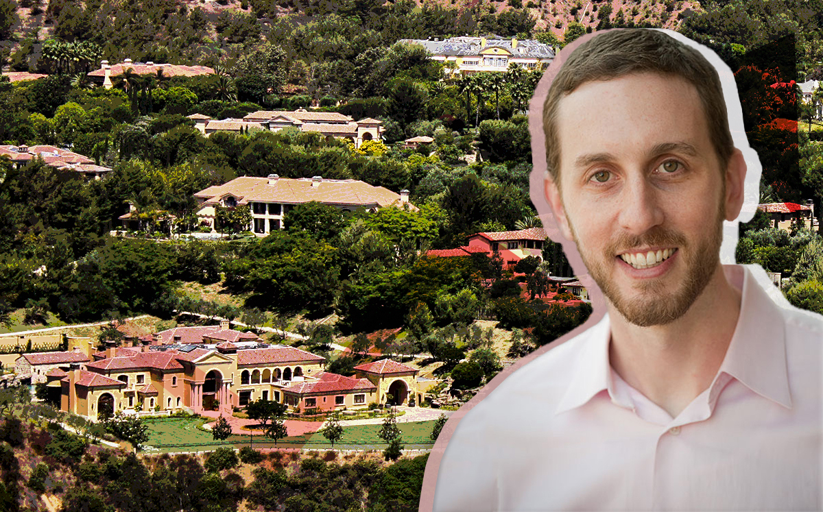 SB 378 author Scott Wiener and mansions in Beverly Crest (Credit: Wikipedia and Flickr)