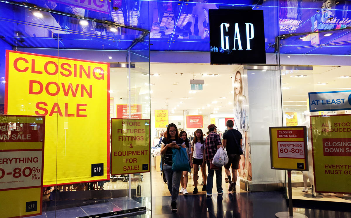 A closing Gap store (Credit: Getty Images)