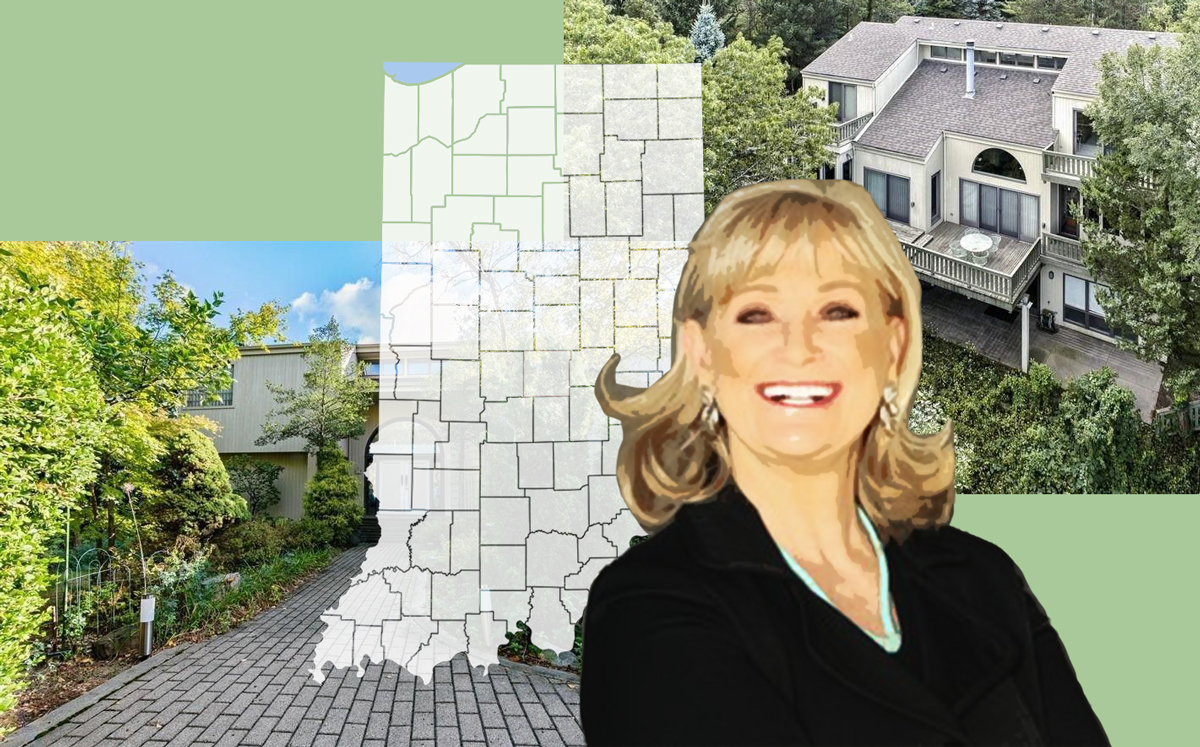 5 Summit Drive in Indiana and Hilary Pender (Credit: Wikipedia)