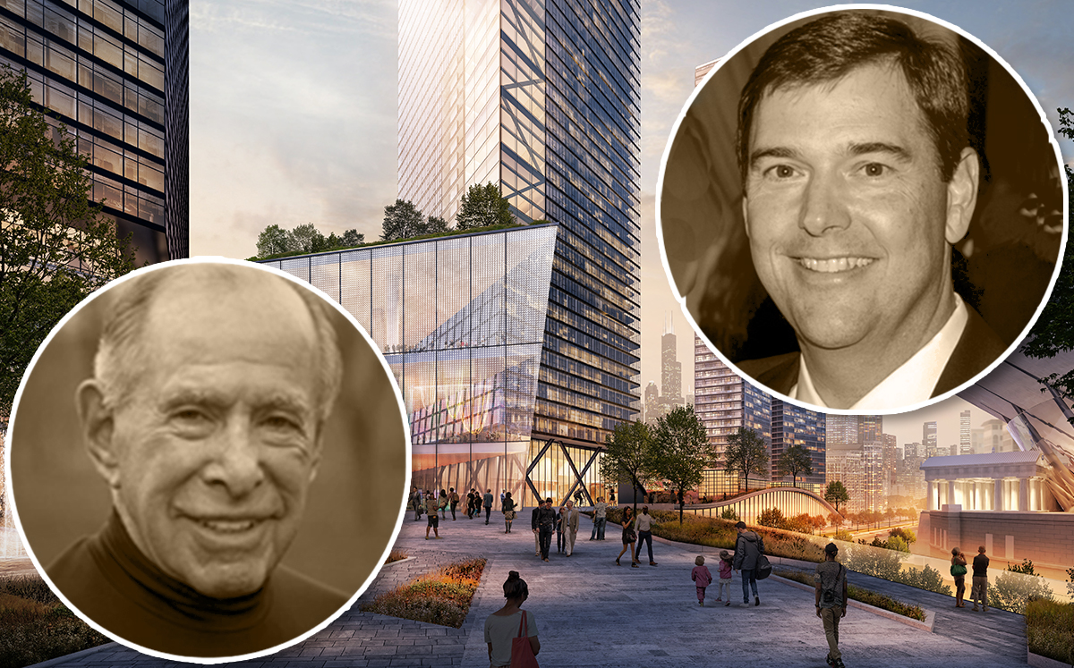 Gerald Fogelson, Bob Dunn and a Landmark rendering of One Central