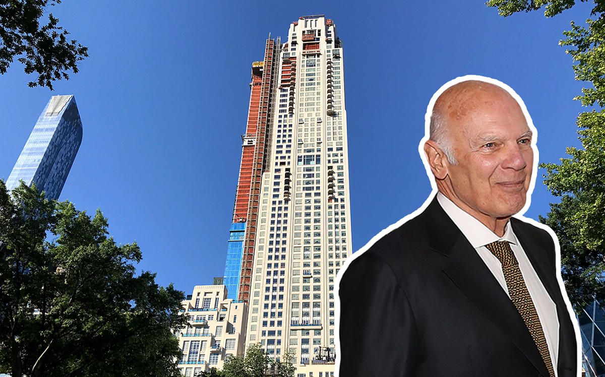 220 Central Park South and Vornado's Steve Roth (Credit: CityRealty and Getty Images)