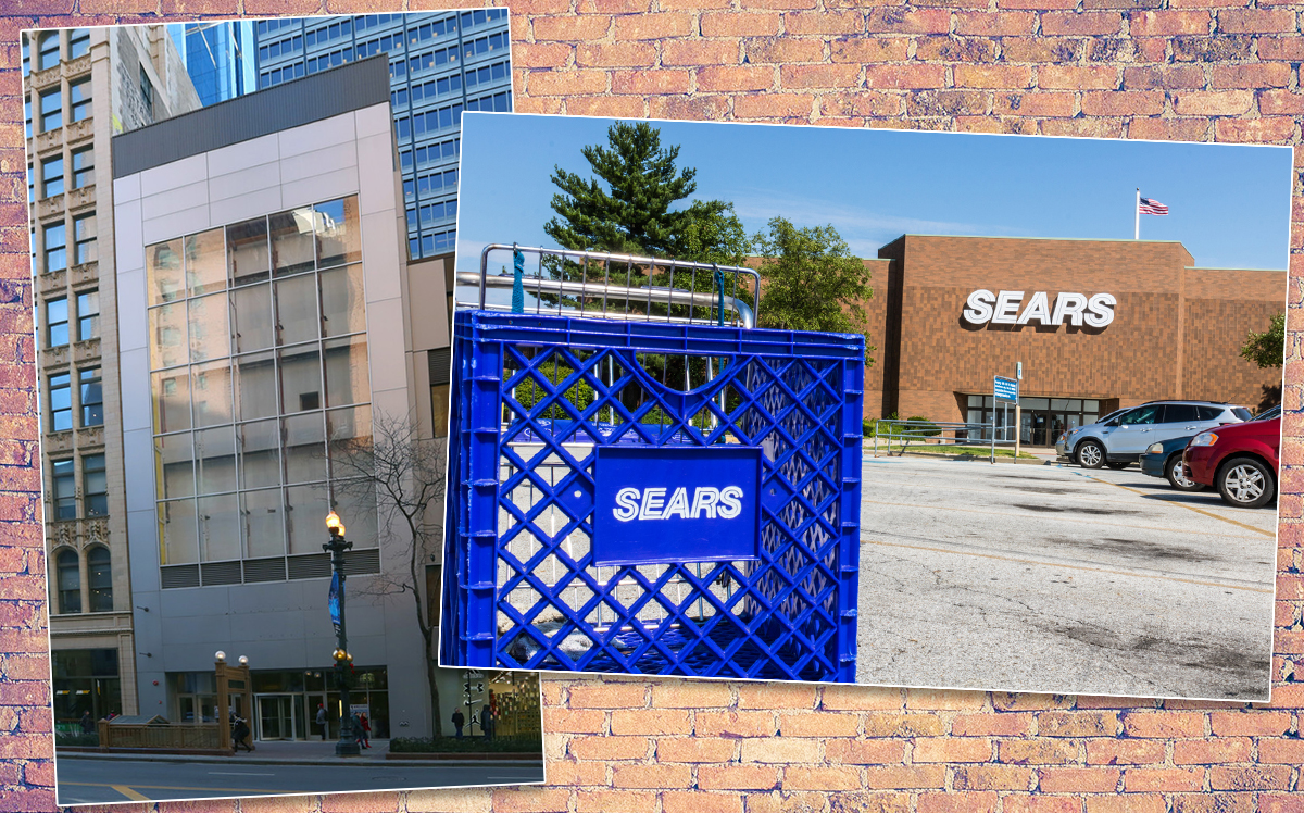 114 South State Street and a Sears building (Credit: LoopNet and iStock)