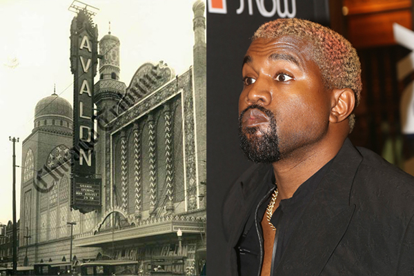 The Avalon Regal Theater and Kanye West (Credit: Facebook, Getty)
