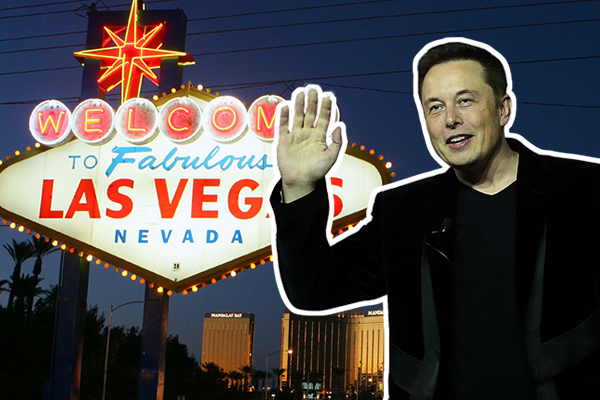 Elon Musk and Las Vegas (Credit: Getty)