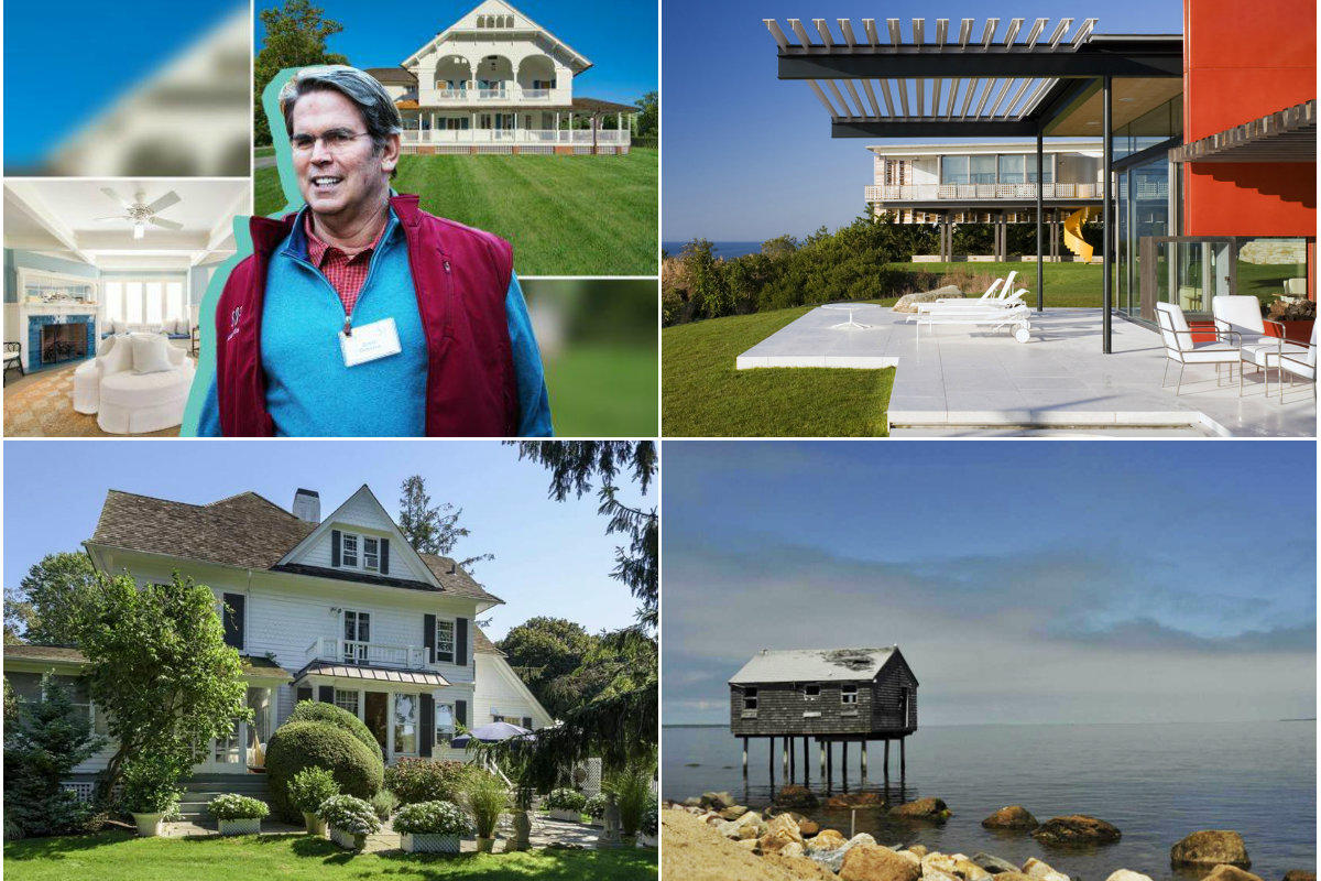 <em>Clockwise from top left: A former investment chief for George Soros lists Southampton's Wyndecote for $22.5M, a modern Montauk compound owned my real estate investor Michael Hirtenstein sells for $18.1M, tenants at Amagansett's Lazy Point could soon get longer leases after an East Hampton vote and a 109-year-old Southampton home finds a buyer after listing for $9.95M.</em>