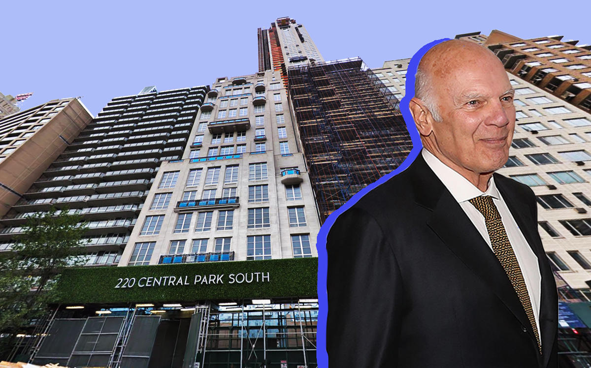 220 Central Park South and Vornado CEO Steve Roth (Credit: Google Maps and Getty Images)