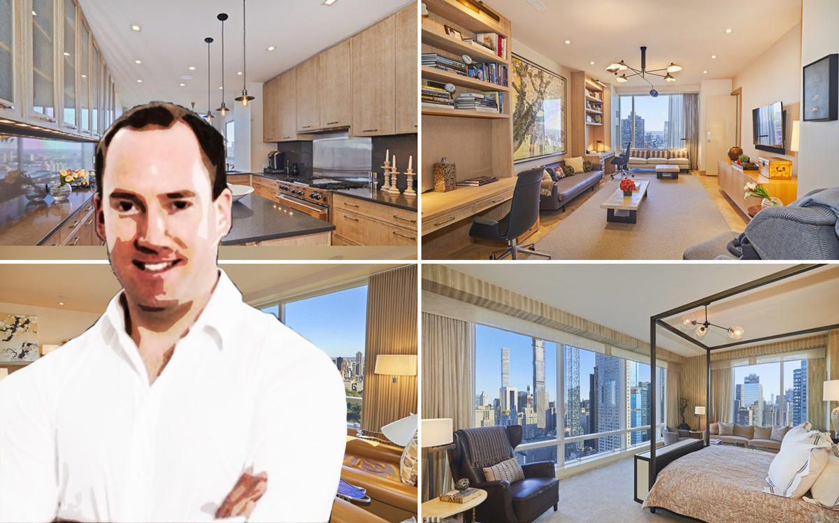Startive Ventures founder Simon Clausen and his condo at 1 Central Park West (Credit: LinkedIn)