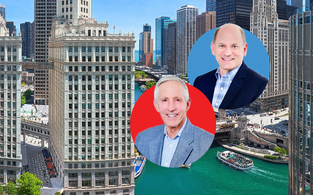 Belgravia Group's Buzz Ruttenberg and CEO Alan Lev with Renelle on the River (Credit: Renelle Chicago and Belgravia Group)