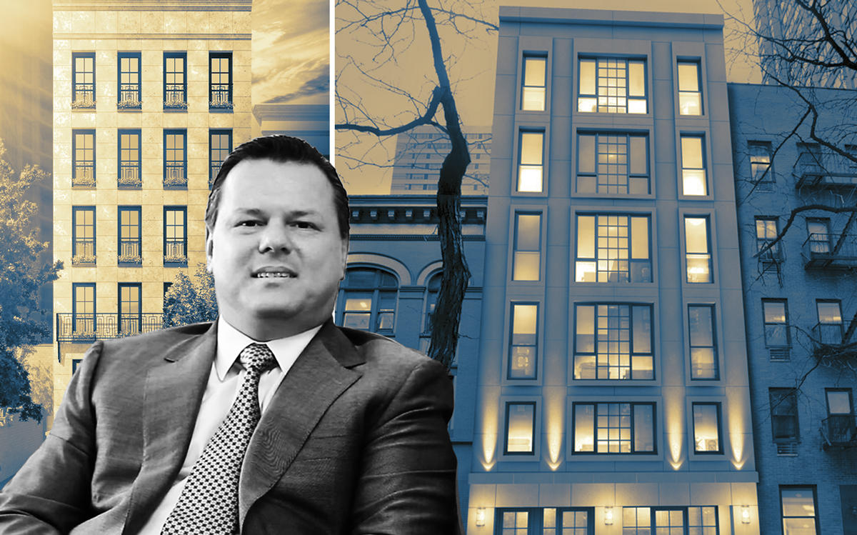 Michael D’Alessio with 184 East 64th Street and 227 East 67th Street (Credit: Benjamin Zeitlin via YouTube)