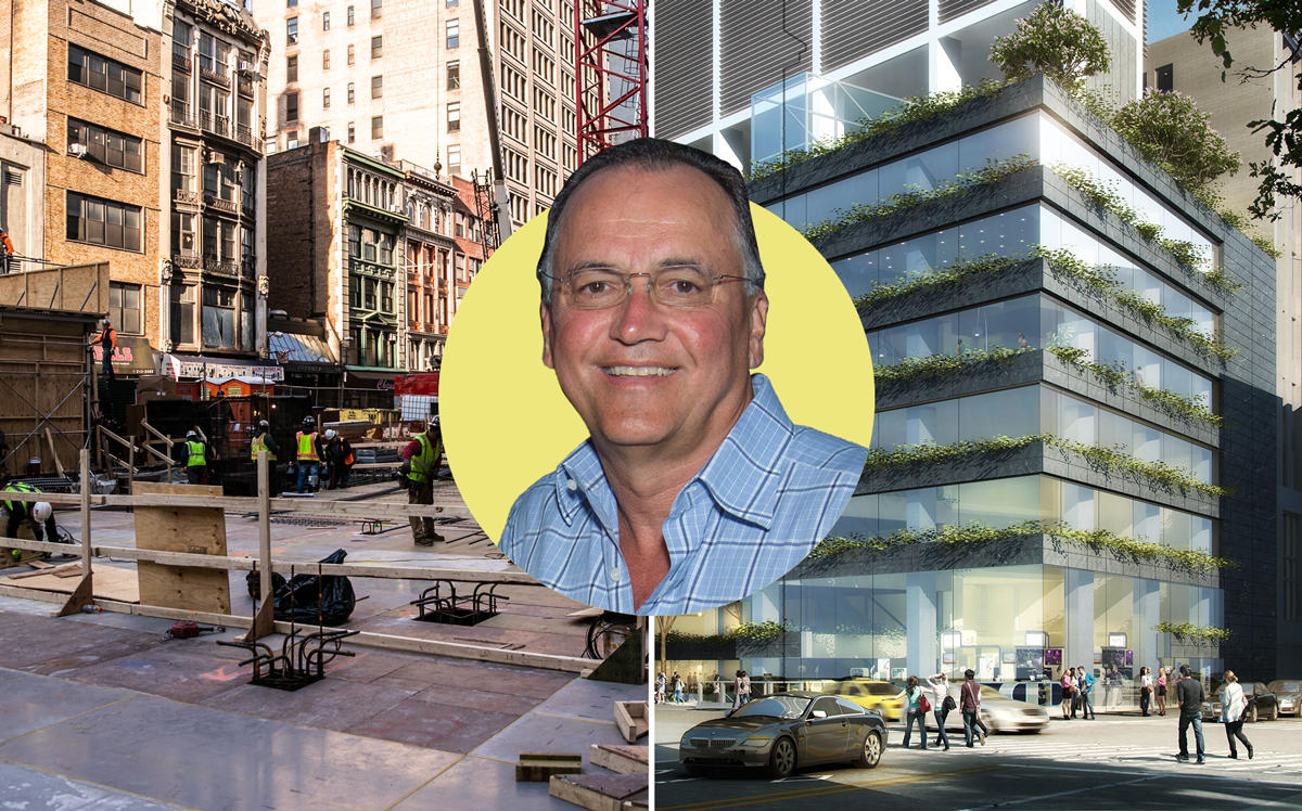 The development site and renderings of Ritz-Carlton Hotel at 1185 Broadway with Flag Luxury Group CEO Paul Kanavos (Credit: Getty Images)