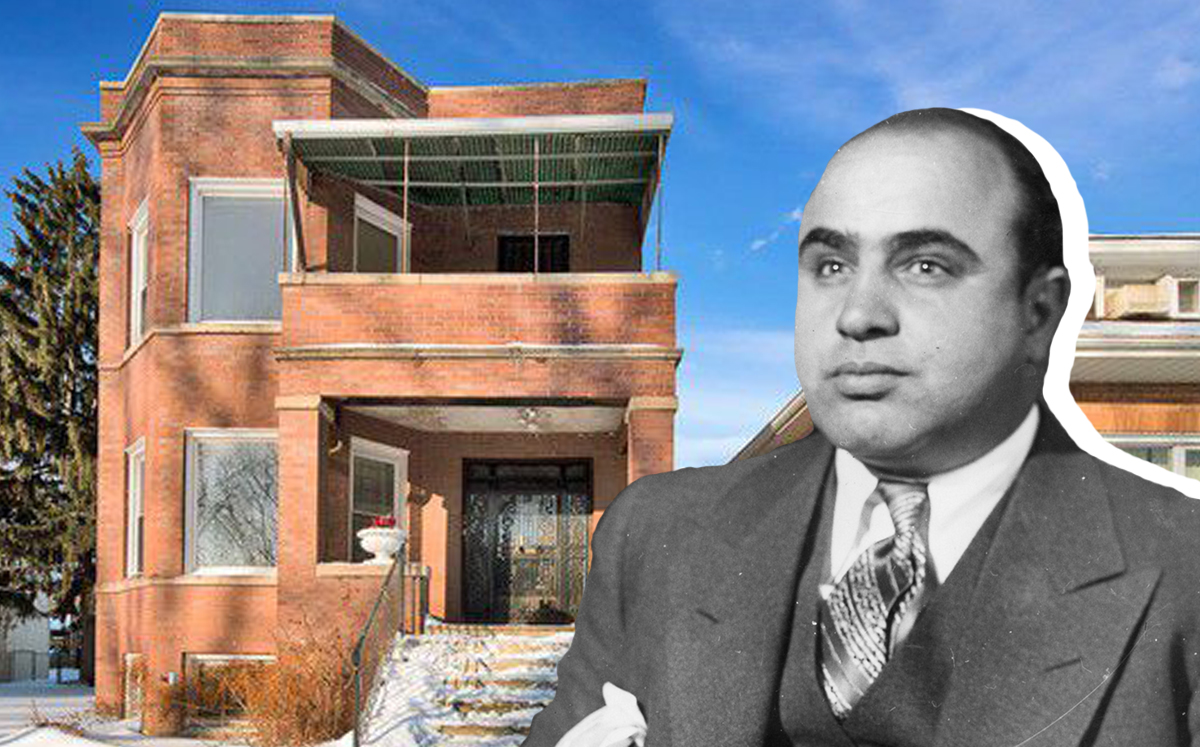 Al Capone and his former home (Credit: Wikipedia and Realtor)